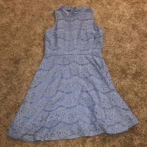 Blue floral dress